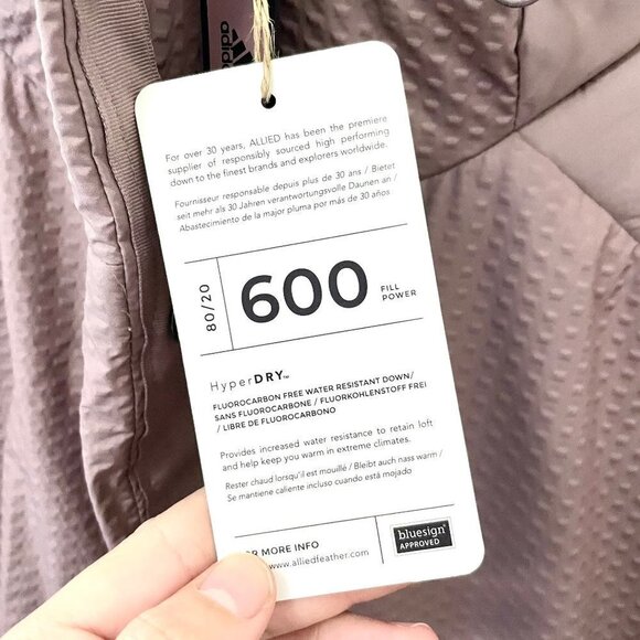 NWT Adidas Wonder Oxide Pink TERREX MYSHELTER COLD.RDY 600 Down Puffer Jacket L - Picture 6 of 14